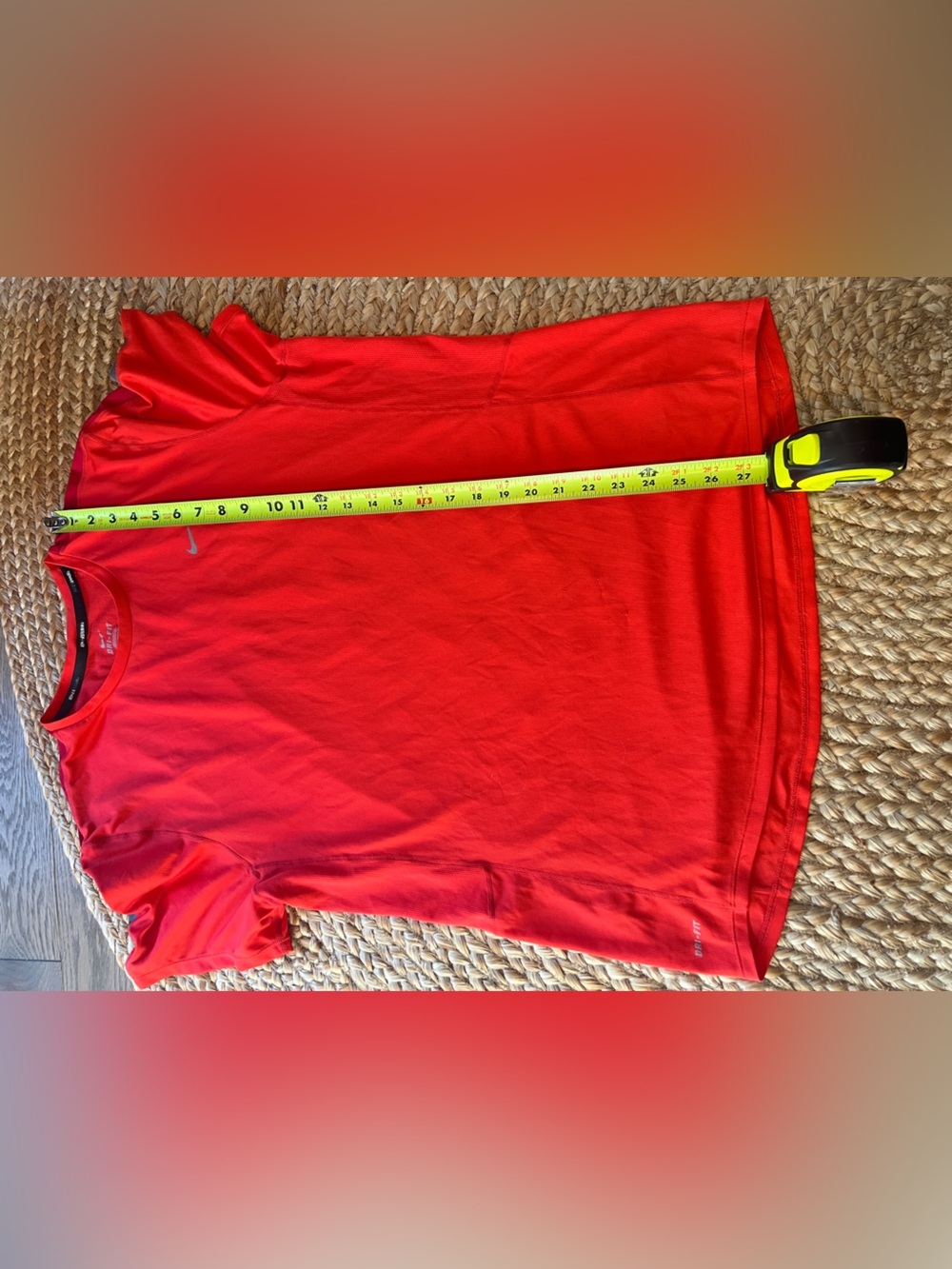 Nike Dri-FIT Running Training Shirt Men's XL Bright Red - Picture 7 of 7